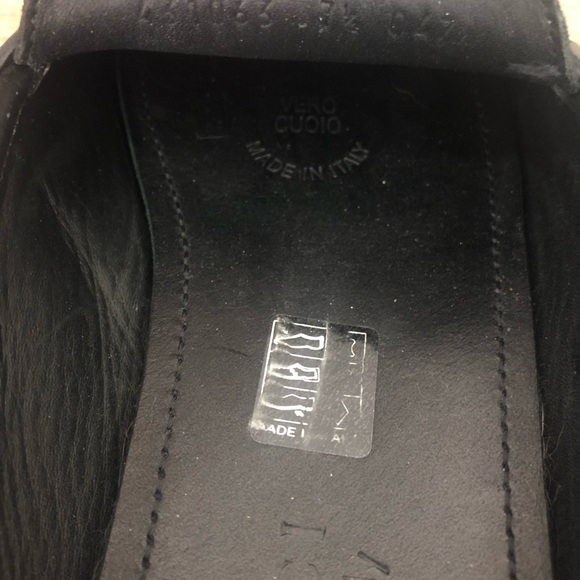 Gucci GG Logo Stamp Penny Loafers Moccasins Black Leather Men's SHOES 7.5 G 8 US - Picture 10 of 12